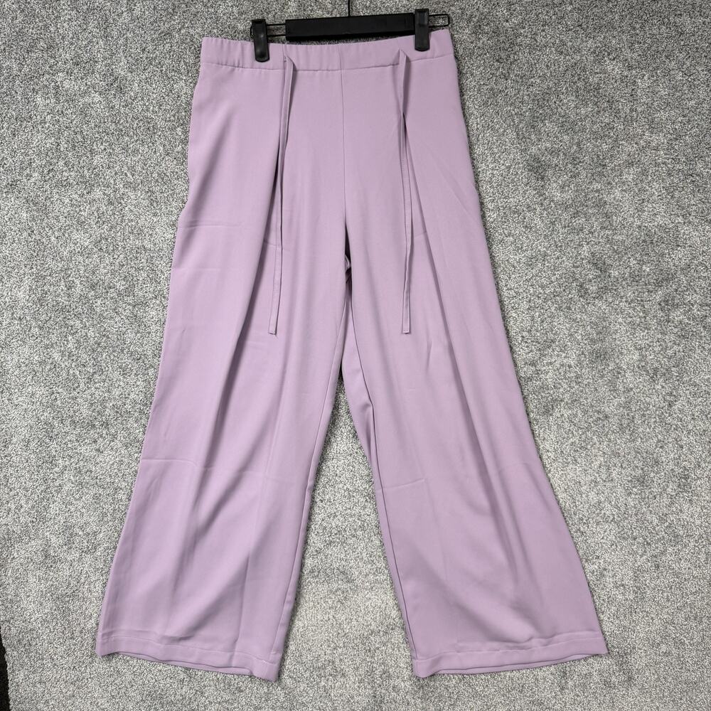 Wynne Layers Cropped Pants M 30x25 Wide Leg Palazzo Balletcore Soft Girl Pastel